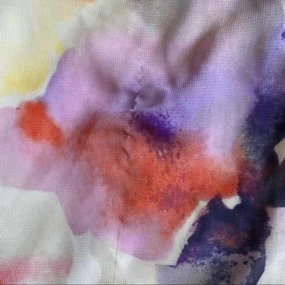 Show Me Your MuMu Dress Kylie Floral Flowy Mini Cream Purple XS - Picture 11 of 11